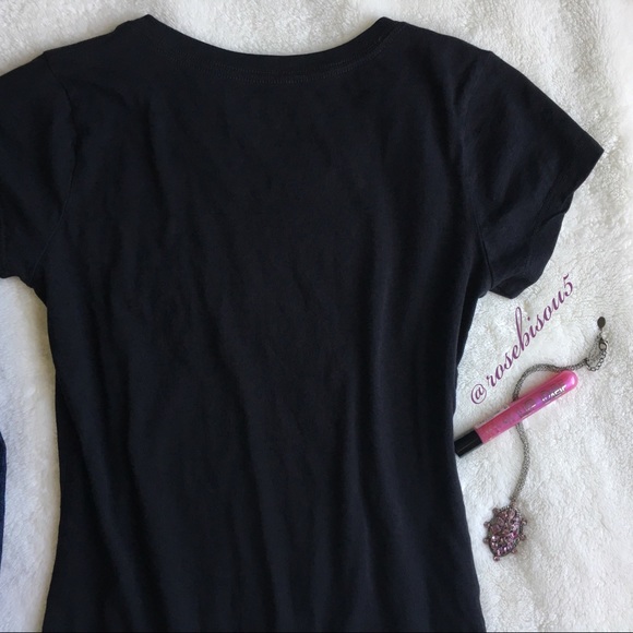 {EXPRESS} Graphic Refined Graphic Print Tee Black - Picture 6 of 7